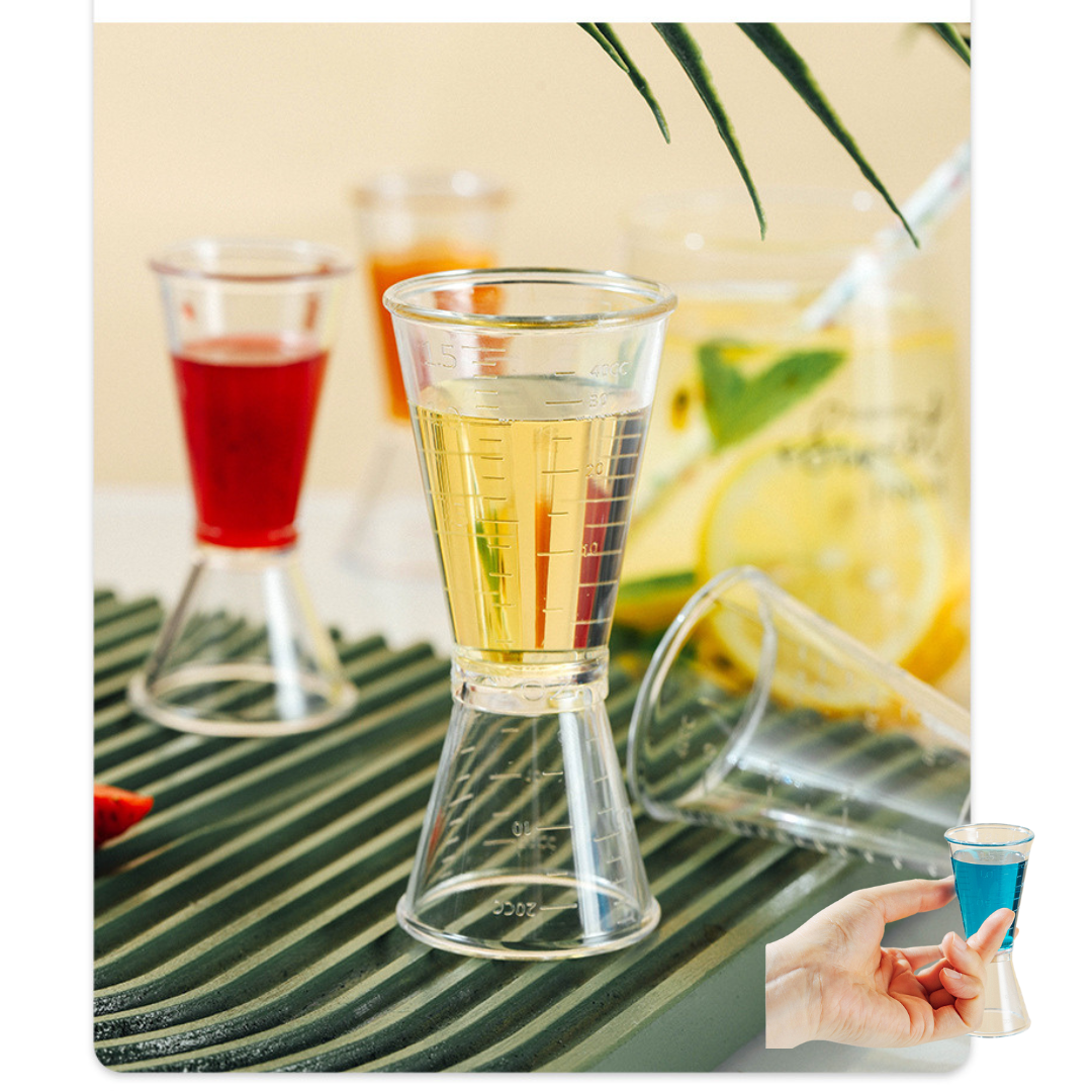 จิกเกอร์ที่ตวงเหล้าอุปกรณ์ตวงไวน อุปกรณ์สำหรับร้านชานม 20/40cc. รหัส 1452