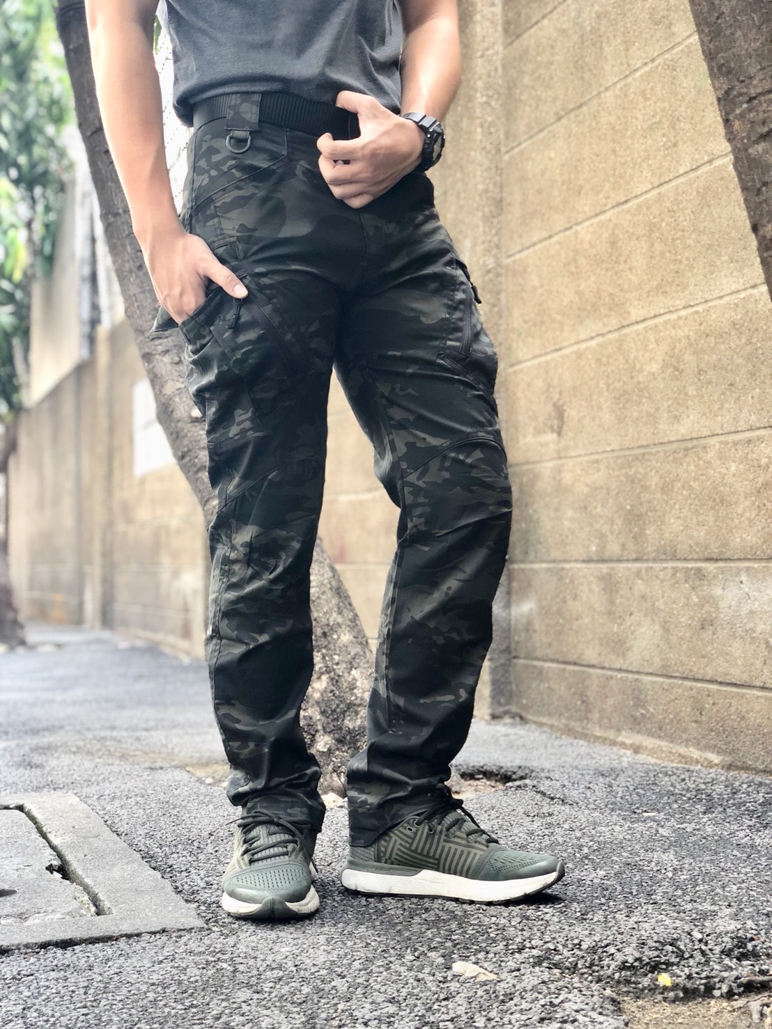 กางเกง Sector Seven IX9C มัลติแคมดำ MCBK ผ้าเบา ยืด กันน้ำ (ของแท้)