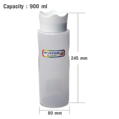 ขวดซอสพลาสติก ฝาคว่ำได้ 900 ml. ฝาคว่ำได้ 1610-567