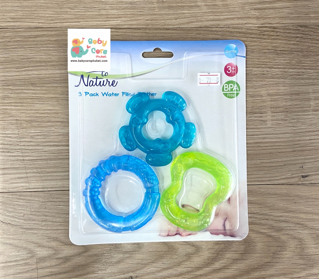 ยางกัด แพคมี 3ชิ้น สุดคุ้ม 3-Pack water filled Teether