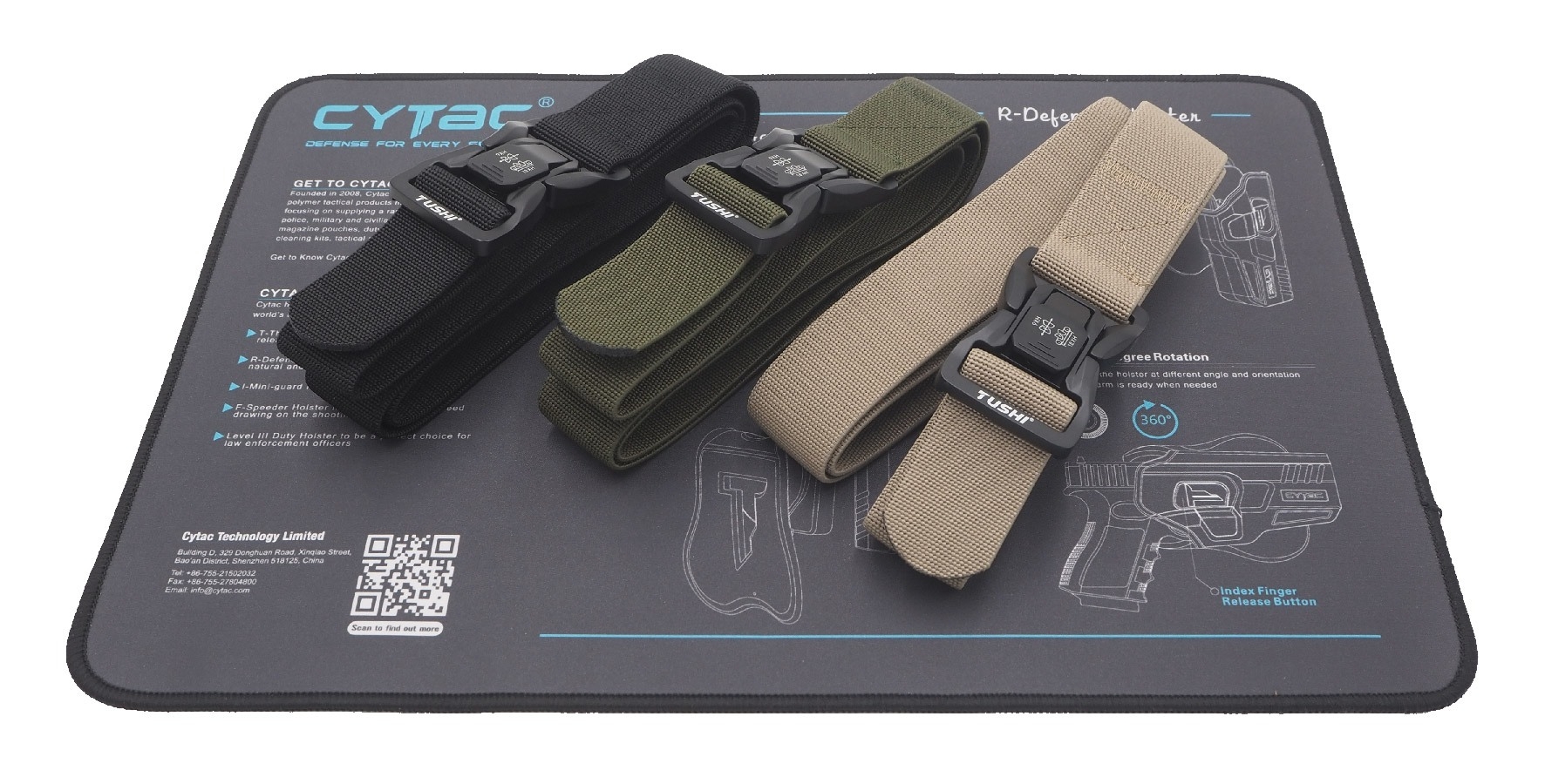 เข็มขัดสายยางยืด หัวปลดไว รุ่น 910