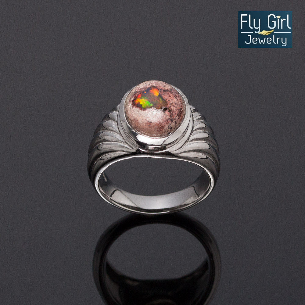 แหวนพลอย MEXICAN FIRE OPAL