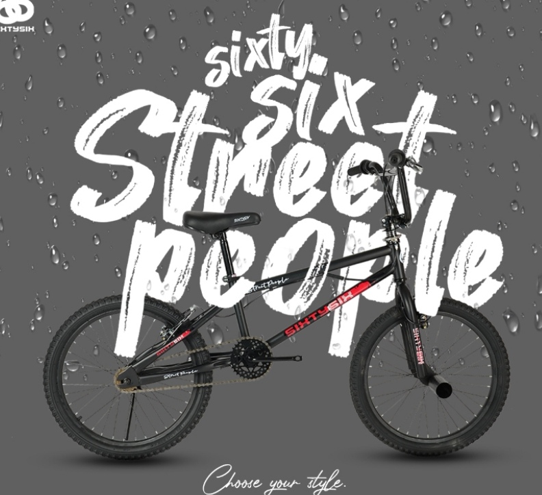 จักรยานBMX SIXTYSIX รุ่น STREET PEOPLE ล้อ20นิ้ว คอหมุนได้
