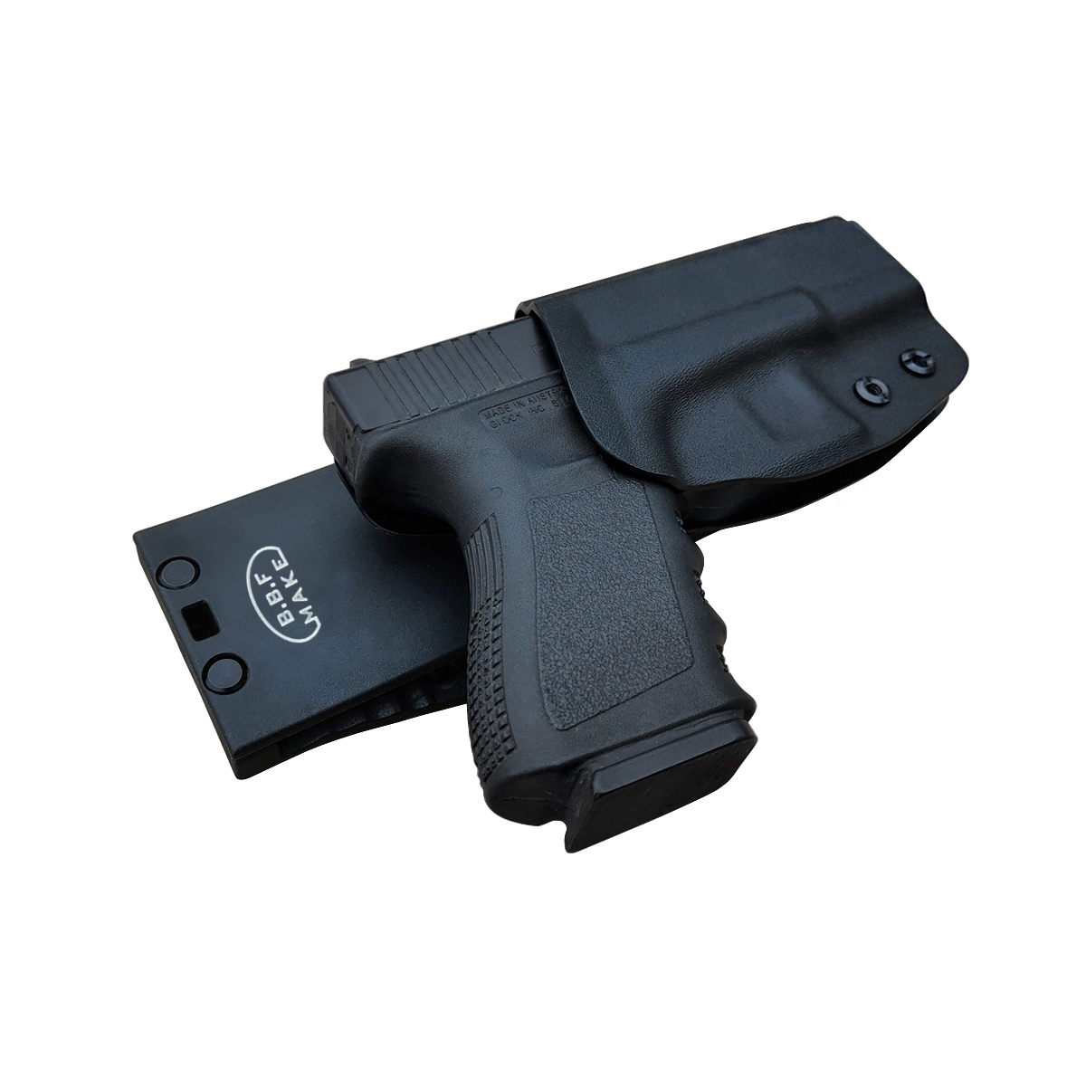 ซองปืนพกนอก + เพลทต่ำ รัดขา B.B.F Make Kydex Holster