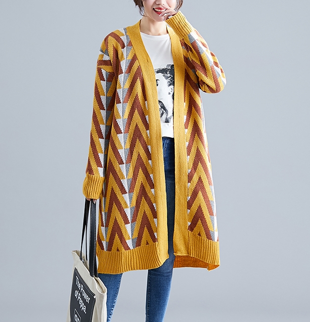 CO-006 ไหมพรมยาว ลายสวย ๆ สีเขียว / เหลือง