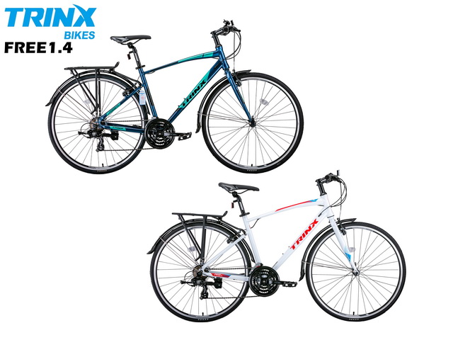 จักรยานไฮบริด TRINX FREE1.4 เฟรมอลูมิเนียม เกียร์ 21 สปีด