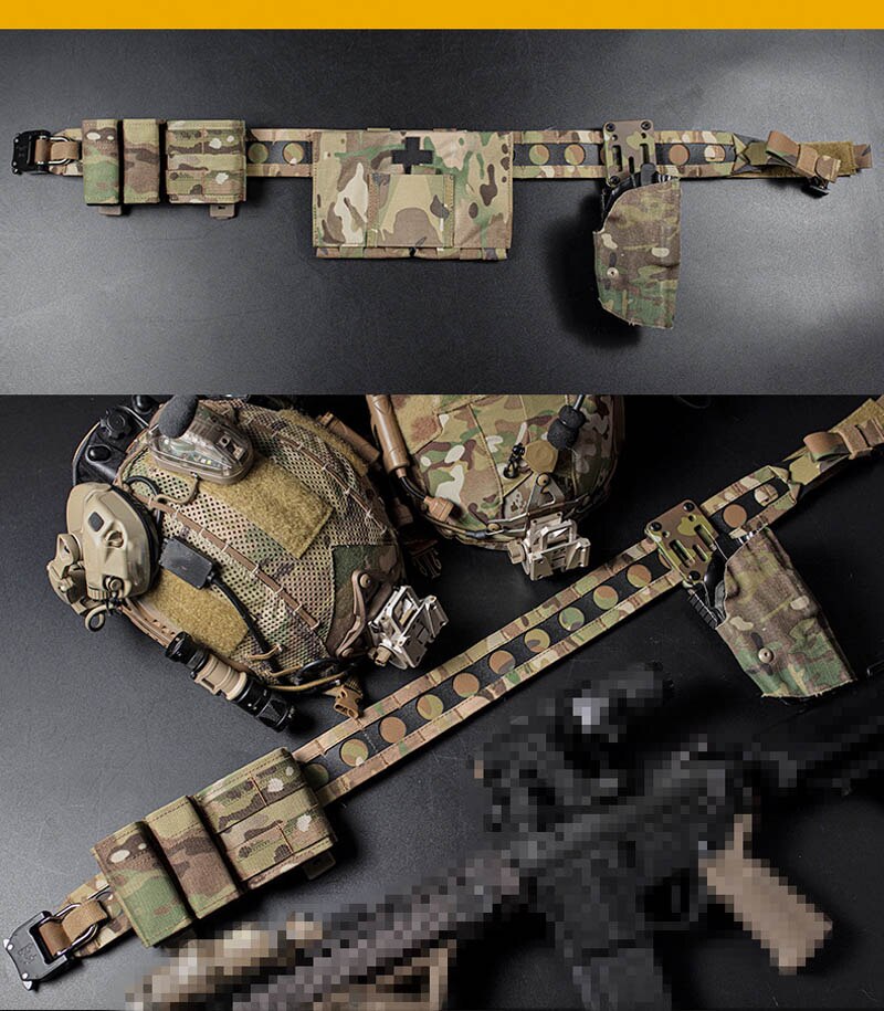 เข็มขัด Tactical 2 ชั้น ทรง Bison