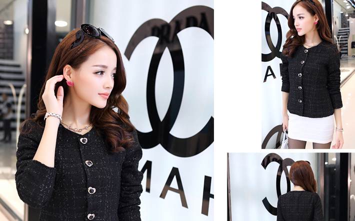 PreOrderไซส์ใหญ่ - เสื้อกันหนาว-เสื้อคลุม ไซส์ใหญ่ คนอ้วน แขนยาว สไตล์สาวทำงาน สี : ดำ / น้ำเงิน / สีแดง