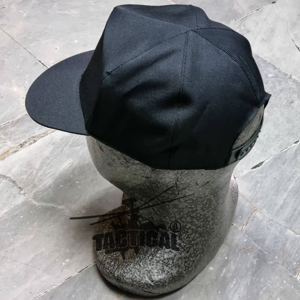 หมวกแก๊ปยางยืด ดำ/กรมท่า