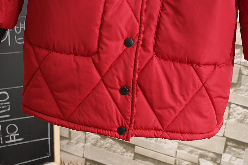 PreOrderคนอ้วน - เสื้อกันหนาวแฟชั่น ไซส์ใหญ่ คนอ้วน ผ้าฝ้ายโพลิเอสเตอร์ กันลม บุนวมไม่หนา สี : ดำ / แดง