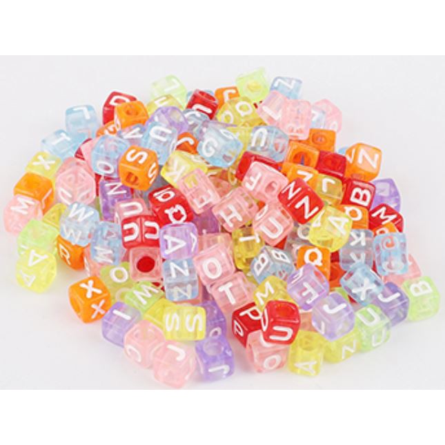 ลูกปัดตัวอักษร A-Z (คละกัน)