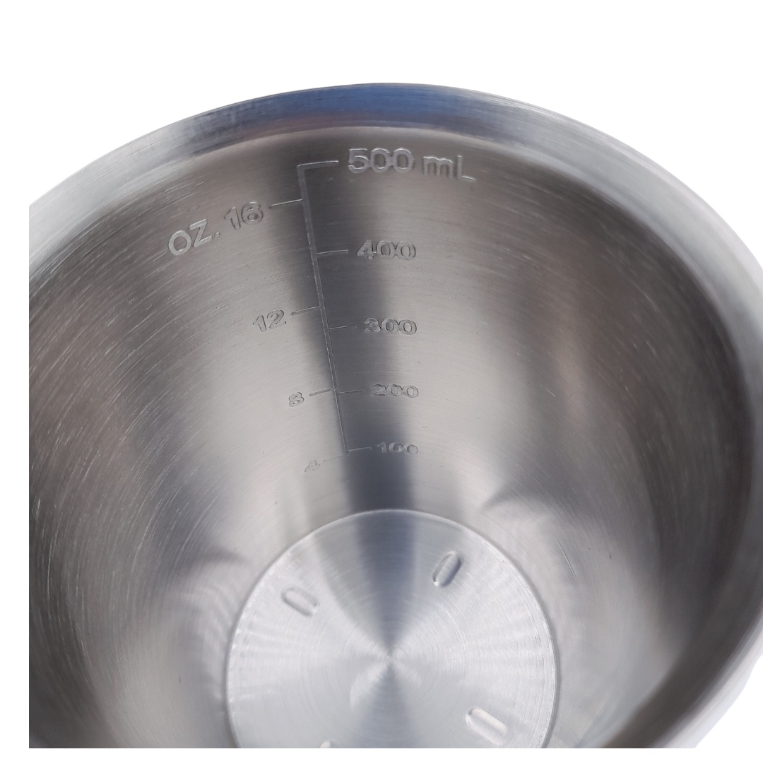 เหยือกตีฟองนมสแตนเลสเนื้อหนา ขนาด 500 ml ทรงสูง รหัส 2555