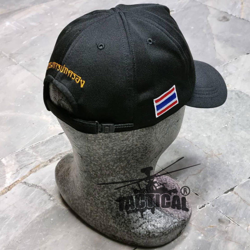 หมวกแก๊ป สิงห์กลม กรมการปกครอง ซิปหลัง (ดำ กรมท่า)