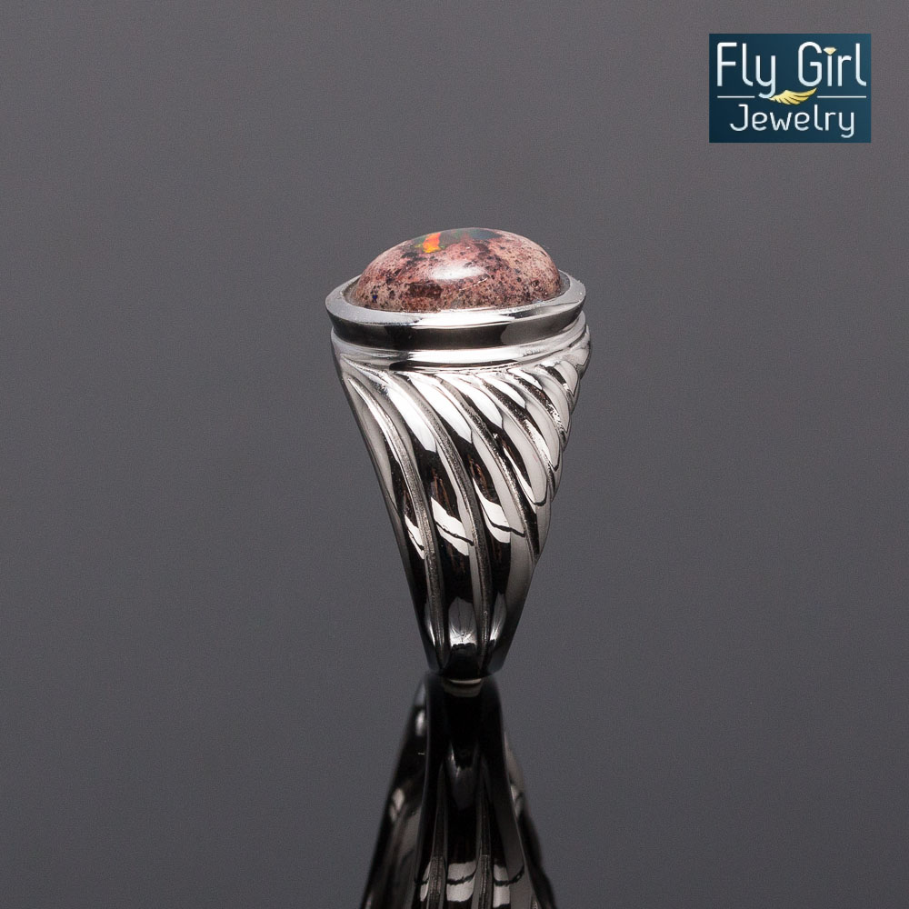 แหวนพลอย MEXICAN FIRE OPAL