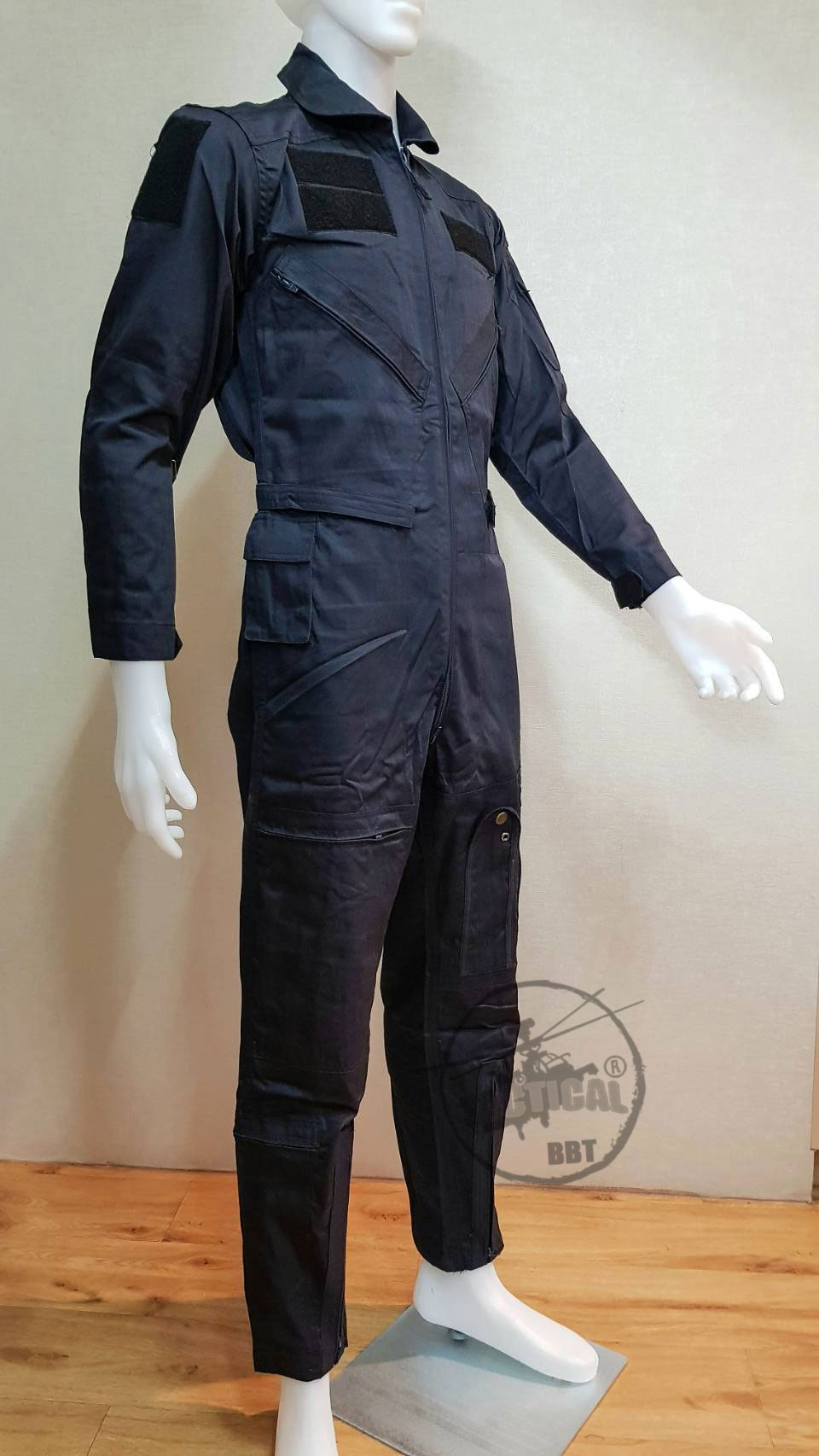 ชุดนักบิน ทรง US. แต่ผ้าไทย ติดตีนตุ๊กแก กรมท่า