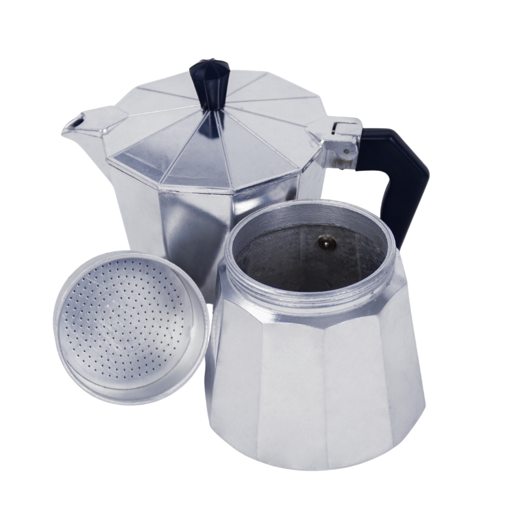 หม้อต้มกาแฟสดมอคค่าพอท MOKA POT อลูมิเนียม 6 ถ้วย 6 Cups Aluminium Moka pot รหัส 0156