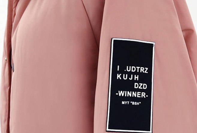 LD004 - เสื้อกันหนาว - เสื้อแจ๊คเก็ต มีHood ด้านในผ้ายืดบุขน สี : เขียว / ชมพู