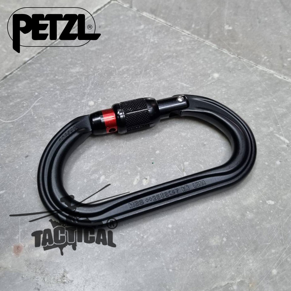 Carabiner (Petzl) OK SCREW-LOCK ดำ