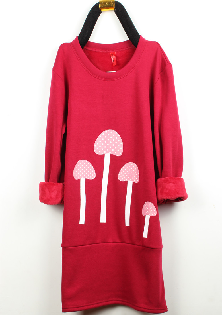 Pre Order - เสื้อกันหนาวแฟชั่น ยาวเหมือนมินิเดรส ขนแกะอุ่นแน่นอน : สีดำ / สีไวน์แดง / สีฟ้า / สีแดง / สีเทาเข้ม / สีเทาอ่อน / สีกากี / สีเขียว