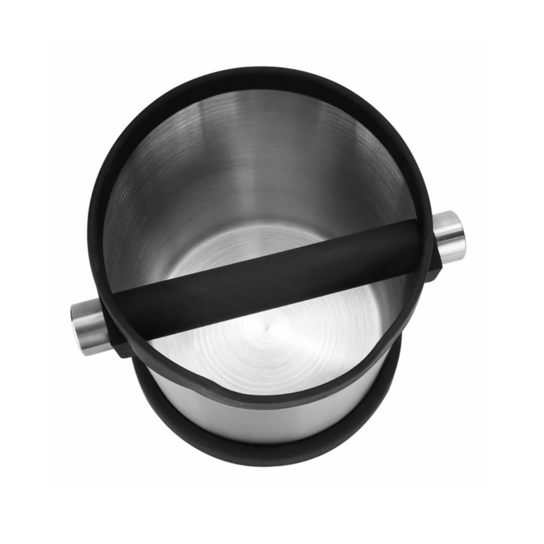 กล่องเคาะกากกาแฟ สแตนเลส่ ทรงกลมร รหัส 2443