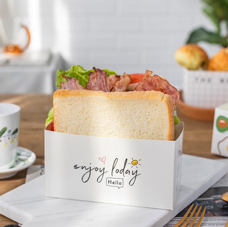 กล่องใส่แซนวิชไข่เกาหลี (แพ็ค 50 ชิ้น)