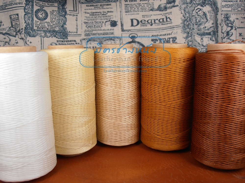 ด้ายเทียนสี 150D แบบแบน เนื้อทียนสูงพิเศษ