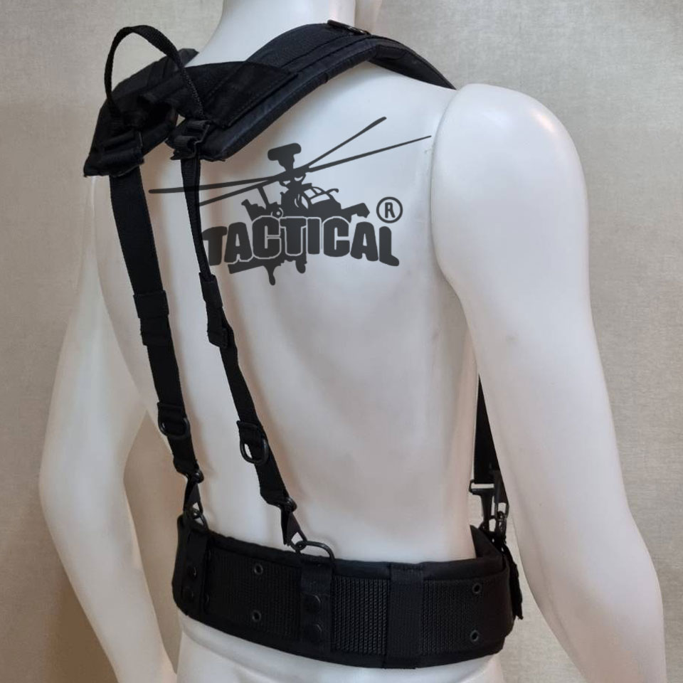 ชุดเข็มขัด + สายโยงบ่า แบบใหม่ (เหล็ก/ทองเหลือง) มีแยกขายเป็นชิ้น