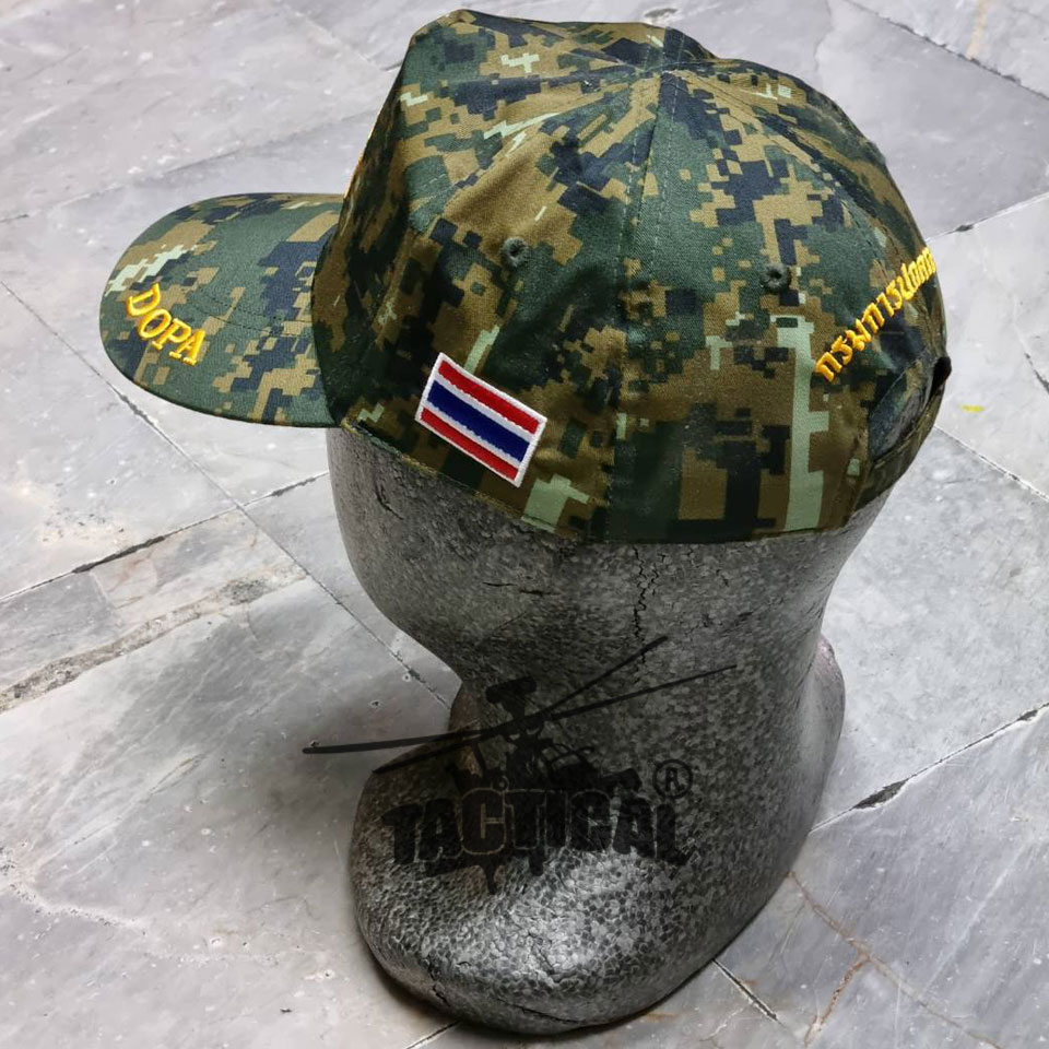 หมวกแก๊ป ดต.อส. กรมการปกครอง ระเบียบใหม่ ซิปหลัง