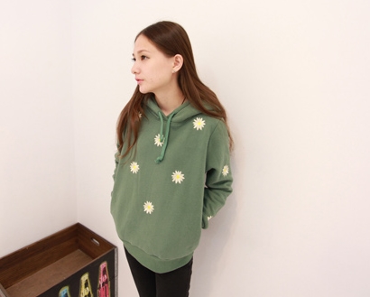 Pre Order - เสื้อกันหนาวแฟชั่น ผ้าขนแกะ ดีไซด์น่ารัก พร้อม Hood : สีชมพู / สีเทา / สีเขียว / สีดำ