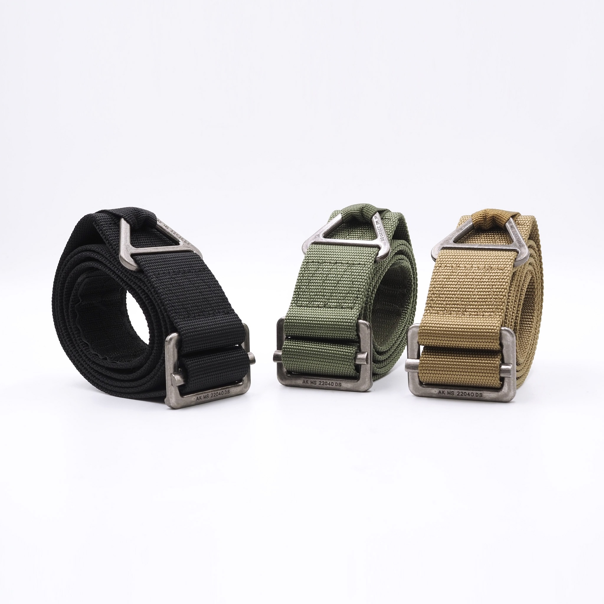 เข็มขัดไนลอนแท้ 100% C-1 หัว BK โรยตัว