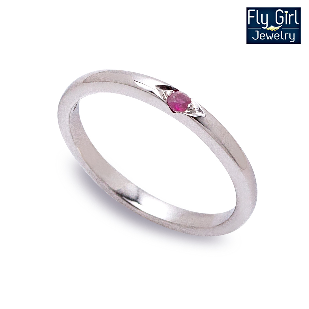 แหวนเงินแท้ พลอยทับทิมแท้(ราศีกรกฎ)