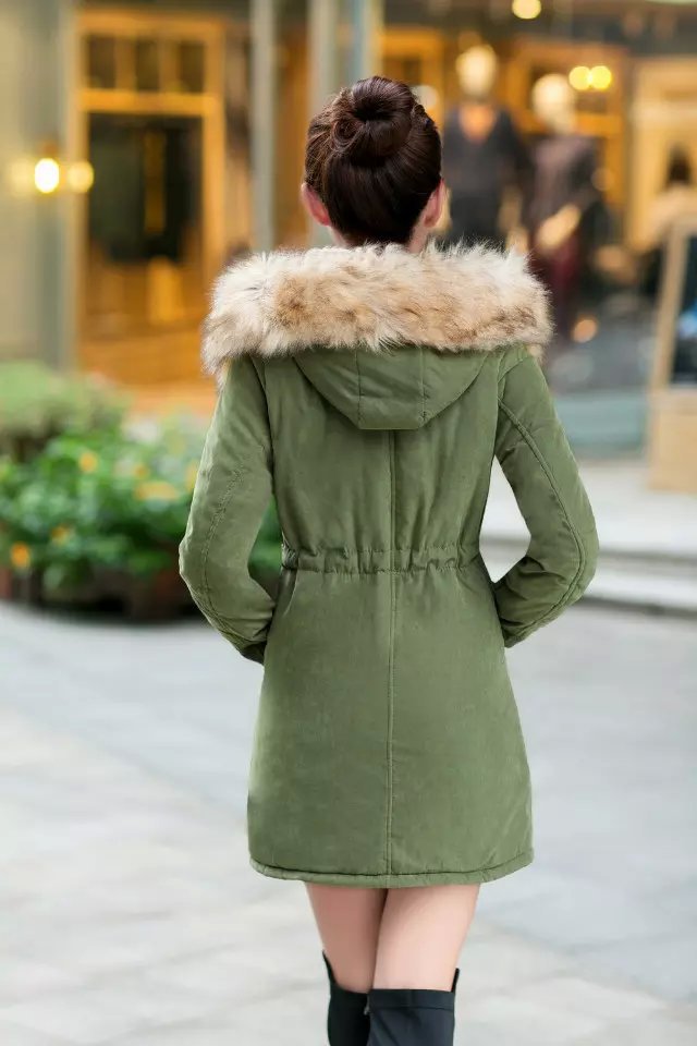 PreOrder - เสื้อกันหนาวแฟชั่นเกาหลี ข้างในเป็นขนสัตว์ มีHood ขนเฟอร์ สี : ดำ / แดง / เขียวทหาร / เขียวอ่อน / น้ำเงิน / ชมพูอ่อน / ส้ม / ชมพูเข้ม