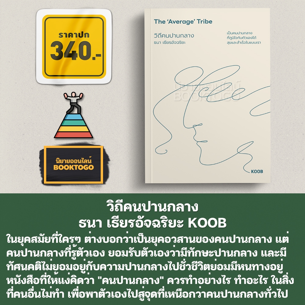 (พร้อมส่ง) วิถีคนปานกลาง ธนา เธียรอัจฉริยะ KOOB
