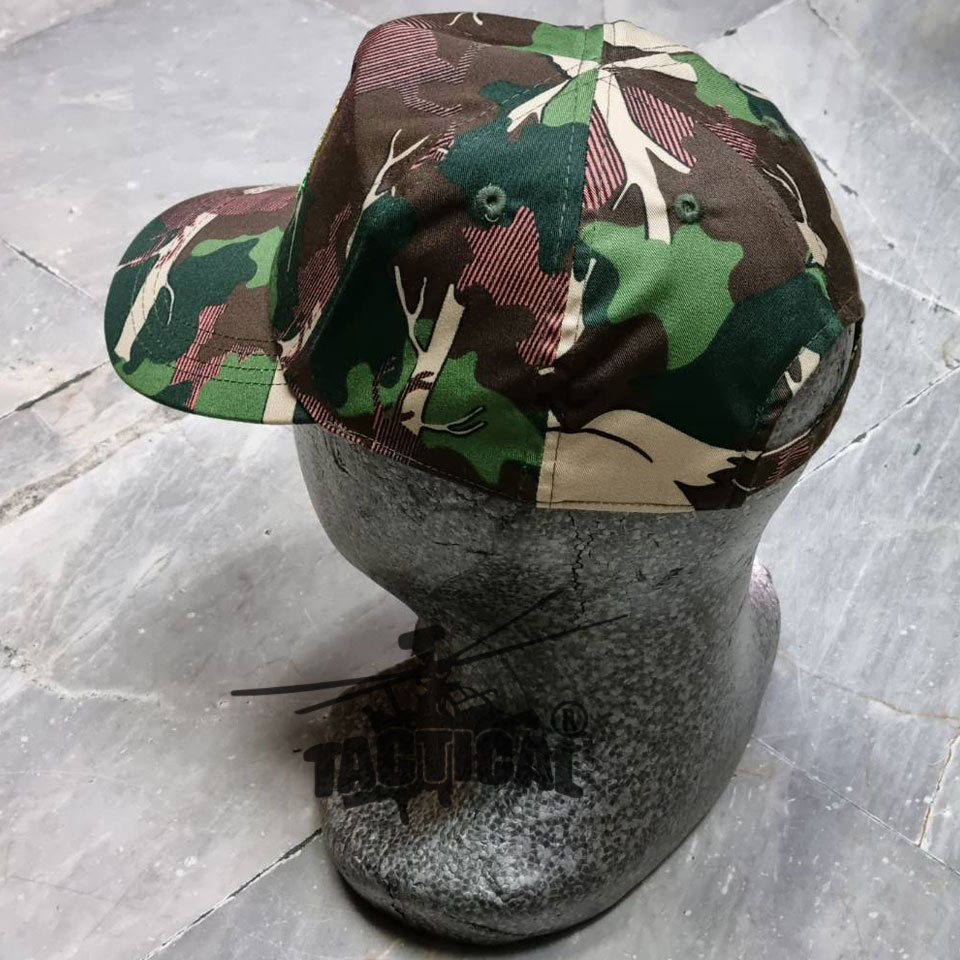 หมวกแก๊ป ป่าไม้ลายเก่า ซิปหลัง