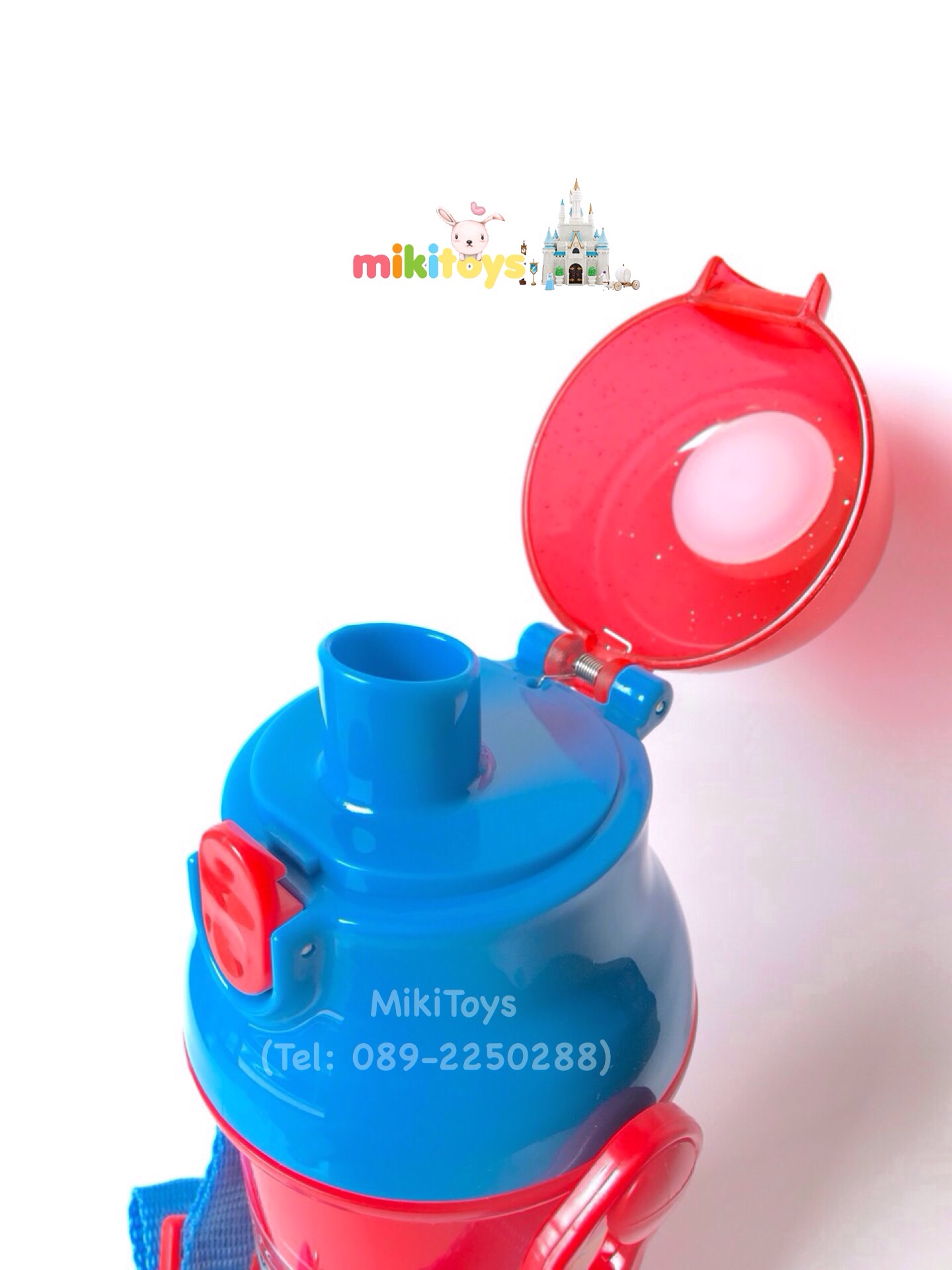 กระติกน้ำเด็ก คาร์ แมคควีน Cars McQueen 95 รุ่นยกดื่ม สีแดง/ฟ้าสดใส **BPA Free ปลอดภัยต่อเด็ก