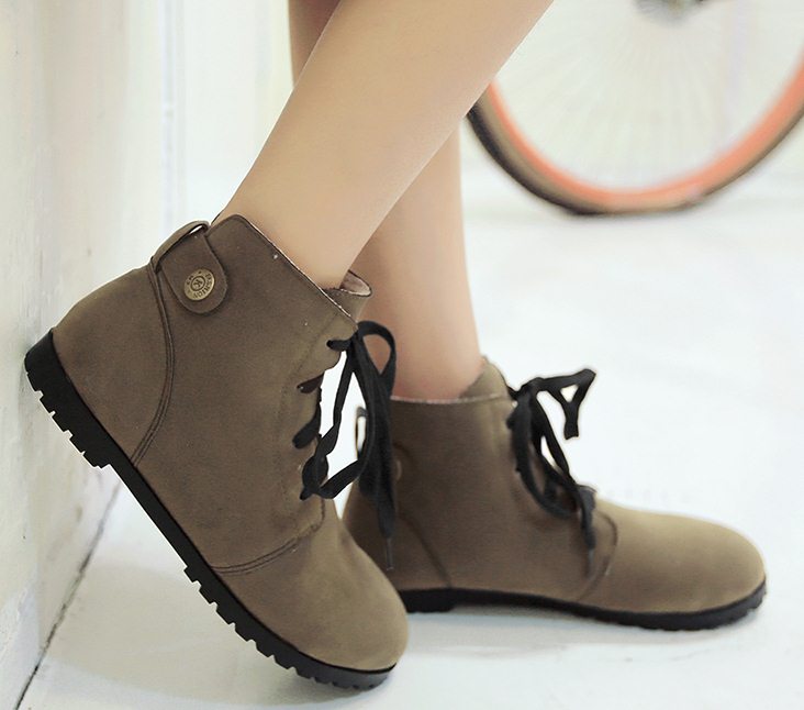 Pre Order - รองเท้ากันหนาว รองเท้าลุยหิมะ หนังPU+กำมะหยี่ ข้างในบุหนังสัตว์ สี : ดำ / กากี / น้ำตาล / น้ำเงิน ไซส์ 34 / 35 / 36 / 37 / 38 / 39 / 40 / 41 / 42