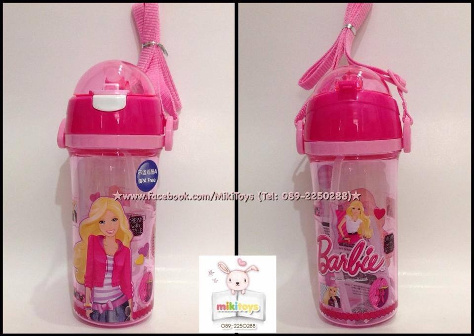 กระติกน้ำบาร์บี้ Barbie บาร์บี้ สีชมพู *BPA Free ปลอดภัยค่ะ