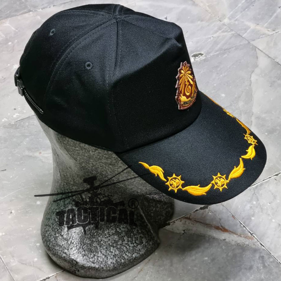 หมวกแก๊ป ซิปหลัง อปพร. ดำ เมตตากล้าหาญ 1 ช่อ / 2 ช่อ