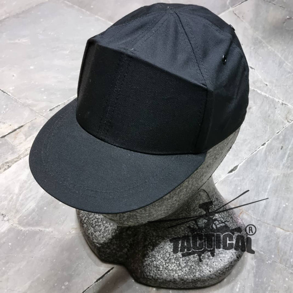 หมวกแก๊ปยางยืด ดำ/กรมท่า