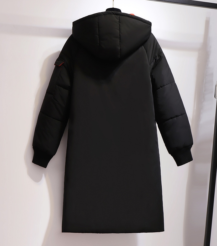 2324-0006 โค้ทกันหนาวบุนวมตัวยาว มีHoodถอดไม่ได้