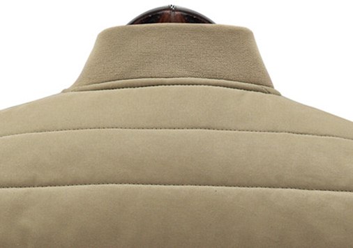 PreOrderคนอ้วน - เสื้อกันหนาวแฟชั่น ไซส์ใหญ่ คนอ้วน แจ๊คเก็ตบุนวม สี : กากี / ดำ