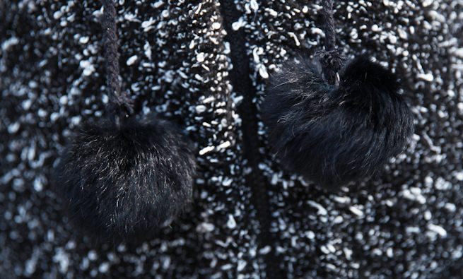 PreOrder - เสื้อกันหนาวแฟชั่นเกาหลี ไซส์ใหญ่ ไซส์เล็ก แจ๊คเก็ตผ้าฝ้ายตัวใหญ่ มีขนปุย สี : ดำ / แดง