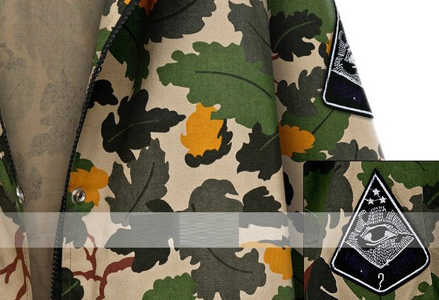 PreOrderคนอ้วน - เสื้อกันหนาวแฟชั่น ไซส์ใหญ่ คนอ้วน เสื้อกันหนาวพิมพ์ลายพราง ซิบหน้าพร้อม Hood ไม่หนา