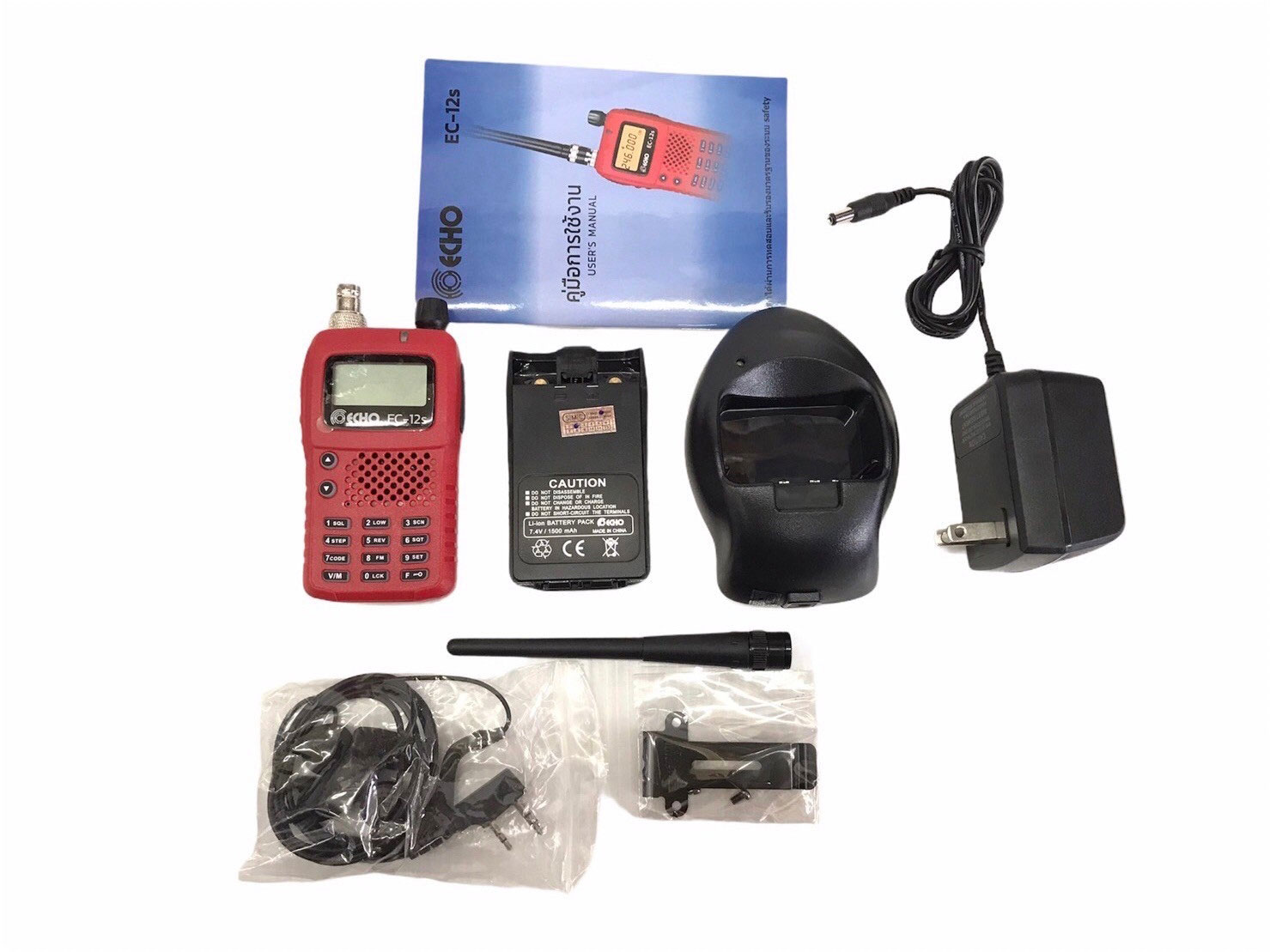 วิทยุ Echo รุ่น EC-12s สีแดง