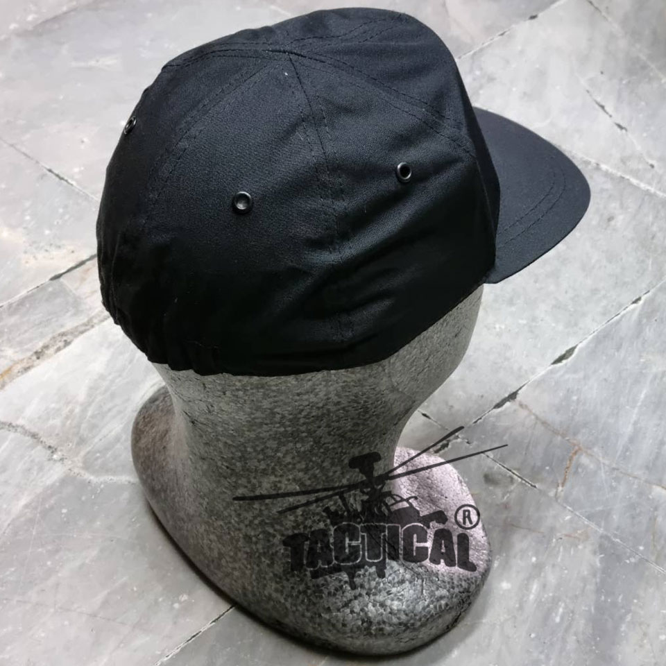 หมวกแก๊ปยางยืด ดำ/กรมท่า