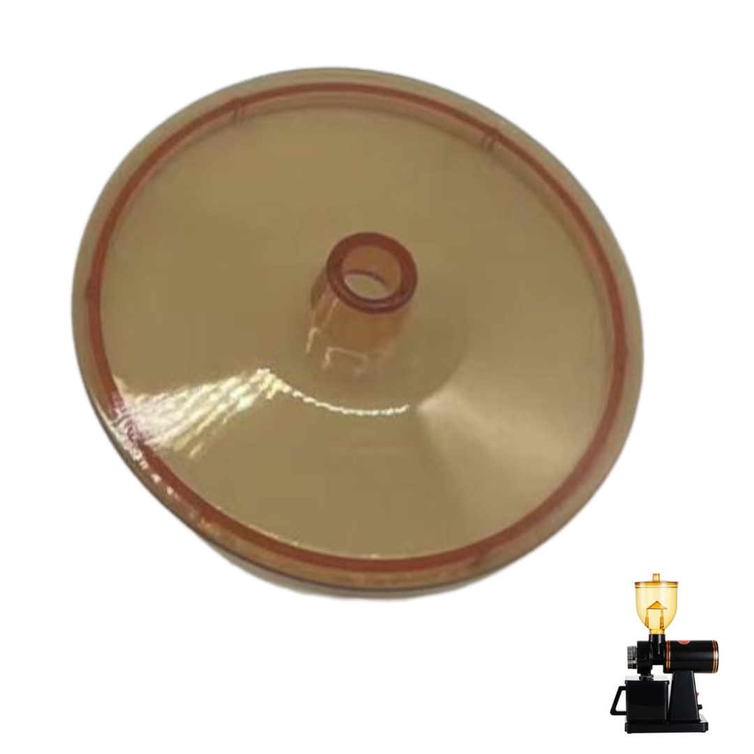 อะไหล่โถบด โถใส่เมล็ดกาแฟ รุ่น 600n สีทองชา มีกันนิ้ว รหัส 1105