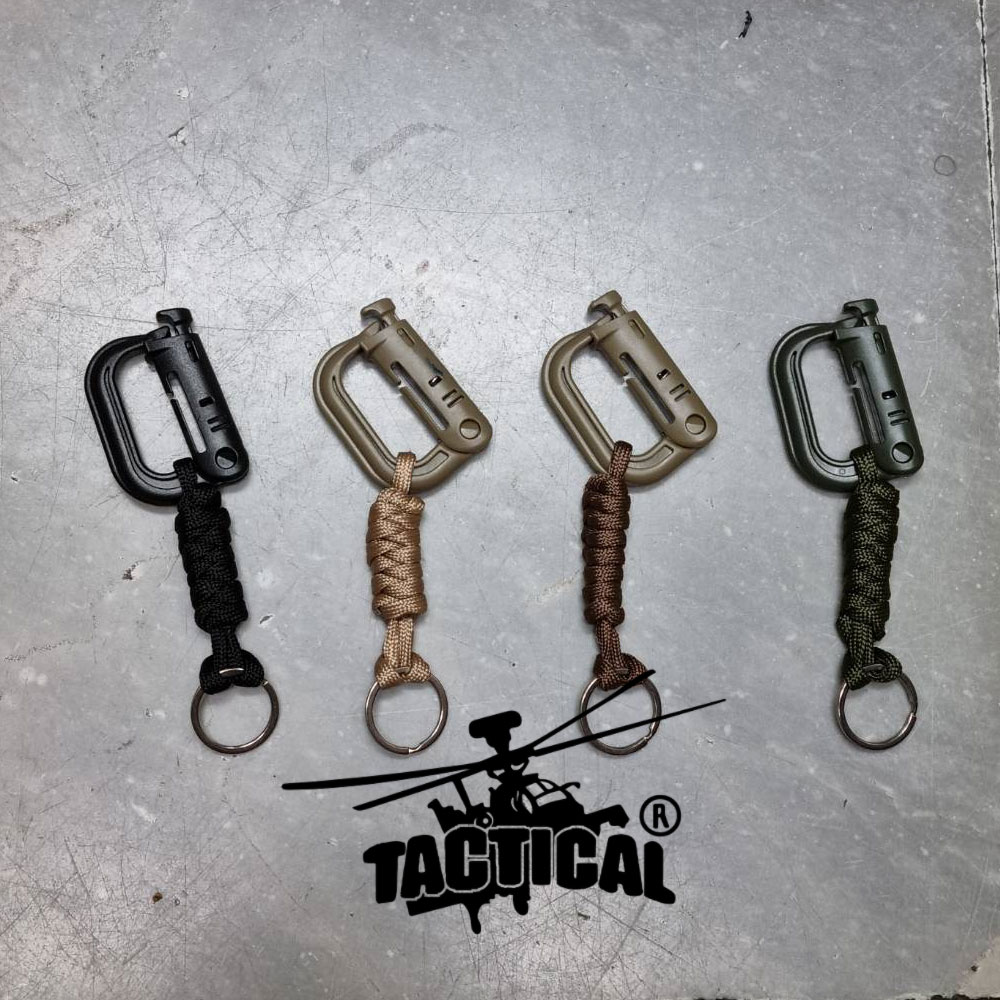 (รวม) พวงกุญแจเชือก Carabiner Tactical Link