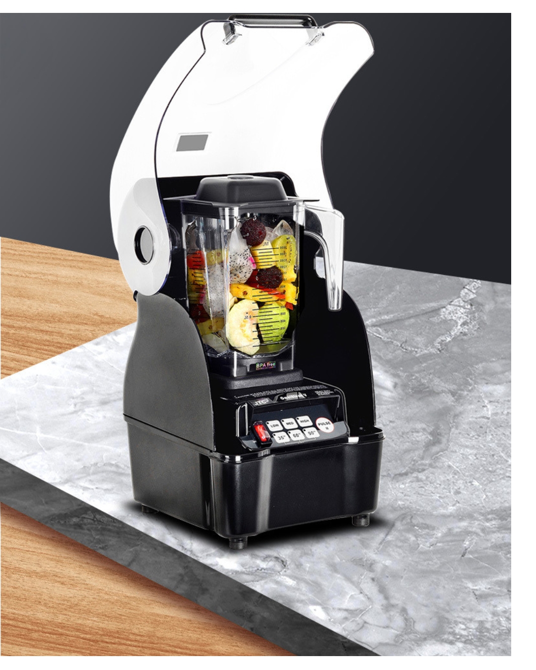 เครื่องปั่นน้ำผลไม้ เครื่องปั่นสมูทตี้ JTC 950 วัตต์ ฝาครอบลดเสียง (AQ800) (สินค้ามือหนึ่งไม่มีประกัน) รหัส 0022