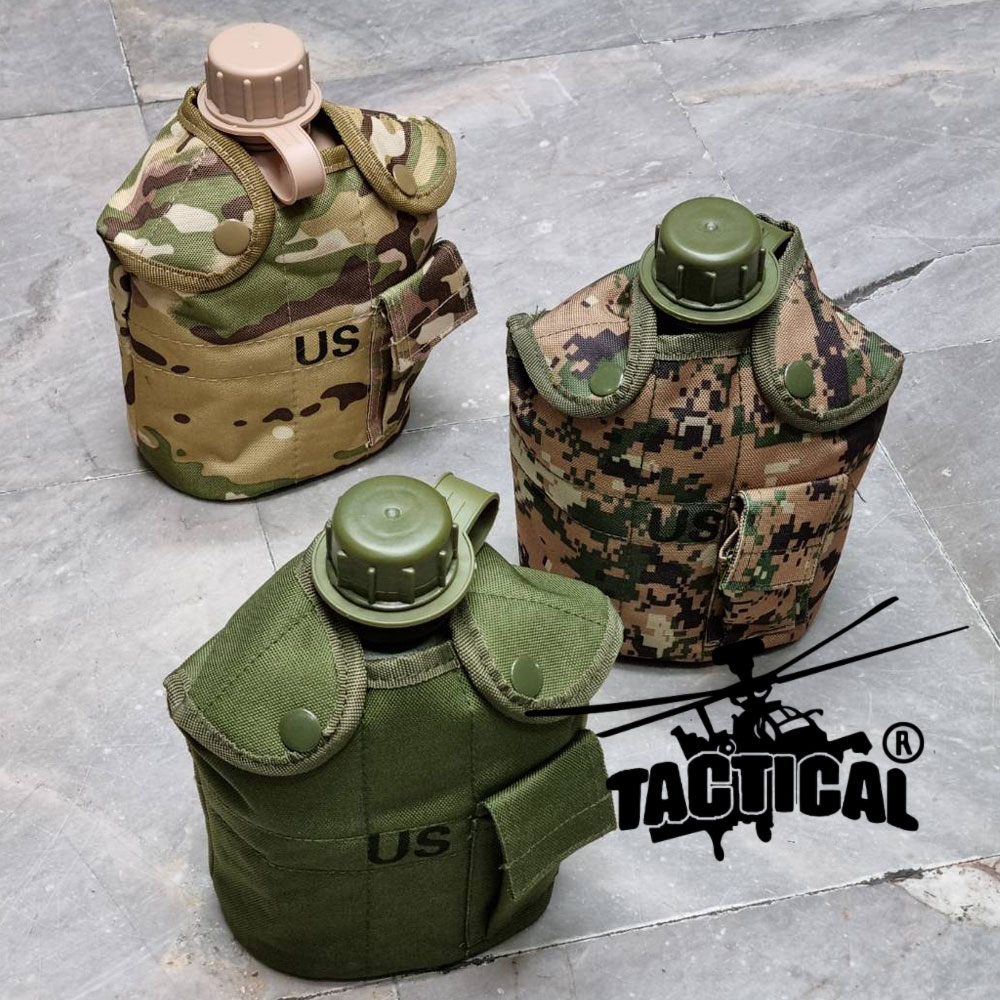 กระติกน้ำพร้อมปลอก มีกระทะ สกรีน US