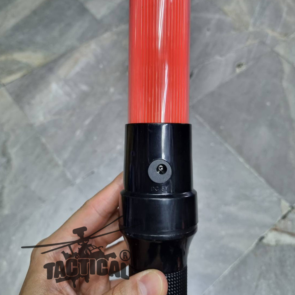 กระบองไฟจราจร 3 จังหวะ ชาร์จไฟได้